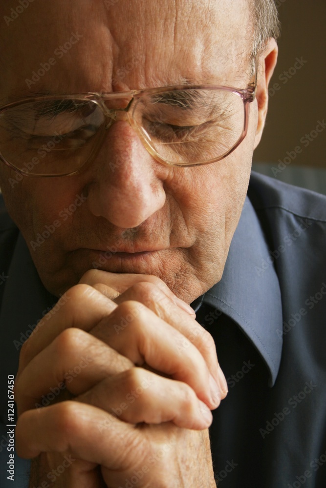 Elderly Man Praying Elderly Man Praying