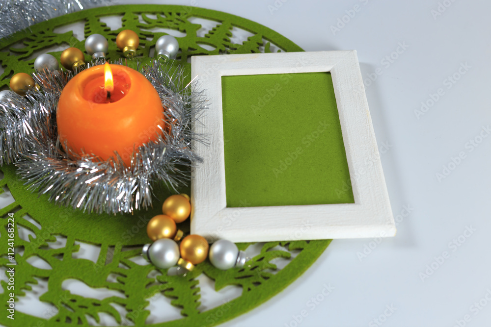 Fototapeta premium Merry Christmas greeting card