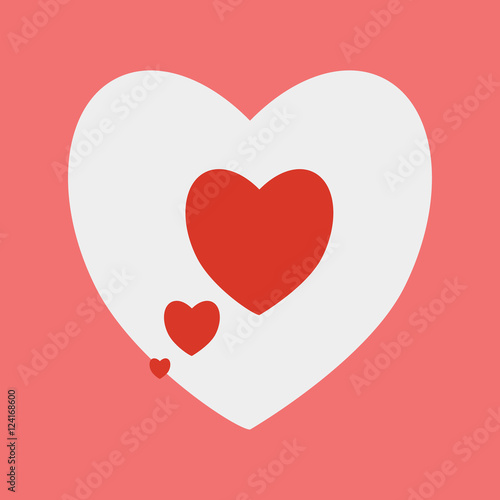 Heart Shape Background. Love Heart Symbols for Valentine's Day Greeting Cards, Engagement Party Invitations, Wedding Ceremony Design Elements, Love Confessions Concepts.