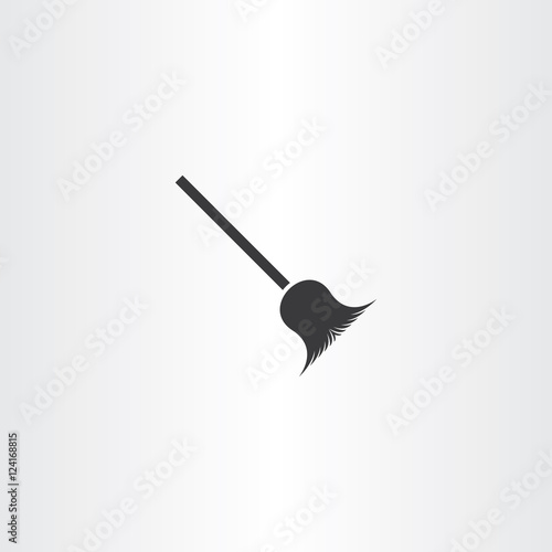 broom icon vector illustration
