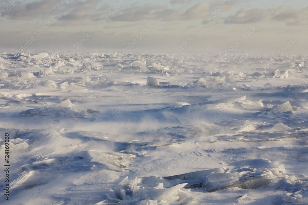 Minnesota, United States Of America; Ice Chards On The North Shores Of Lake Superior Minnesota, United States Of America; Ice Chards On The North Shores Of Lake Superior