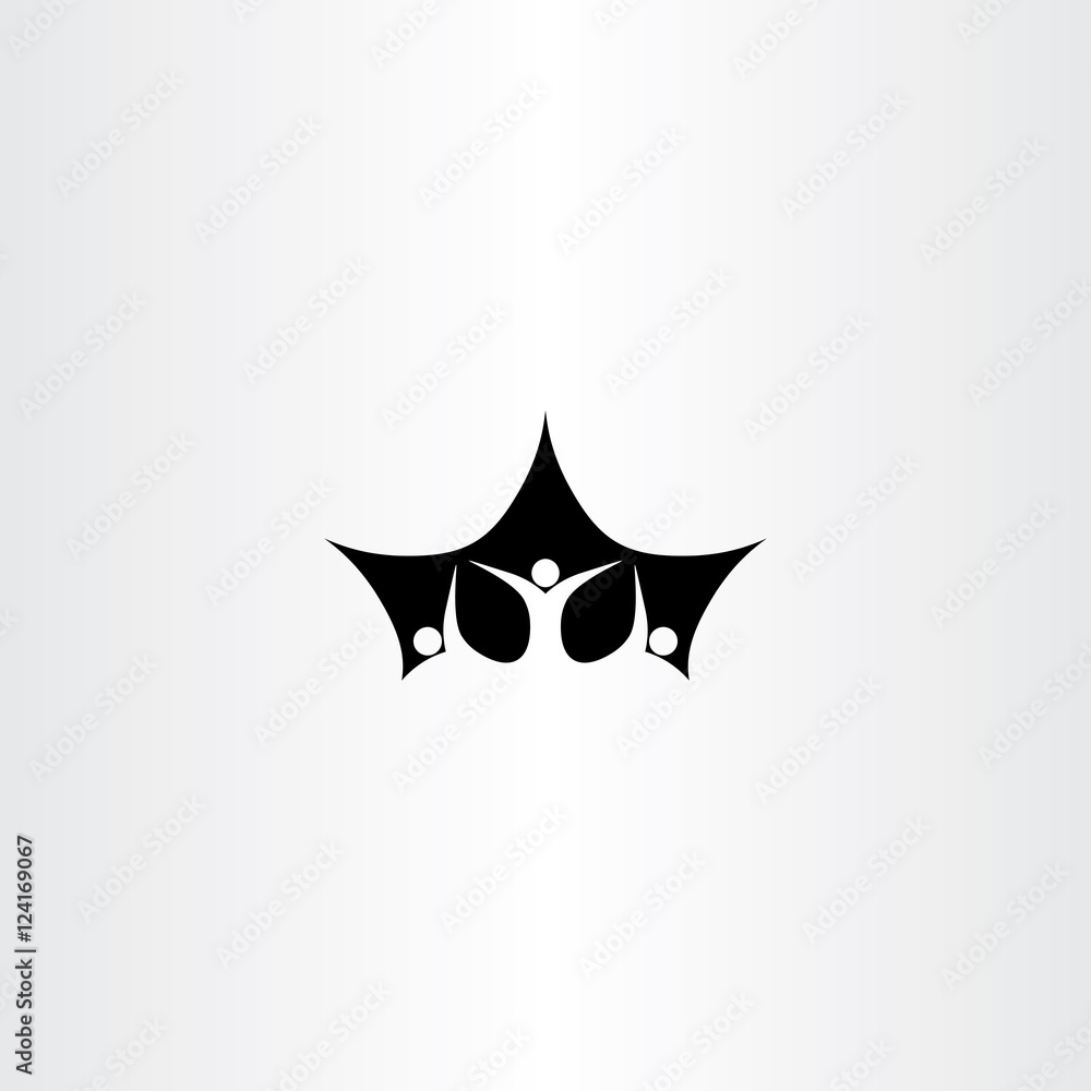 leader boss man people vector icon logo leader boss man people vector icon logo
