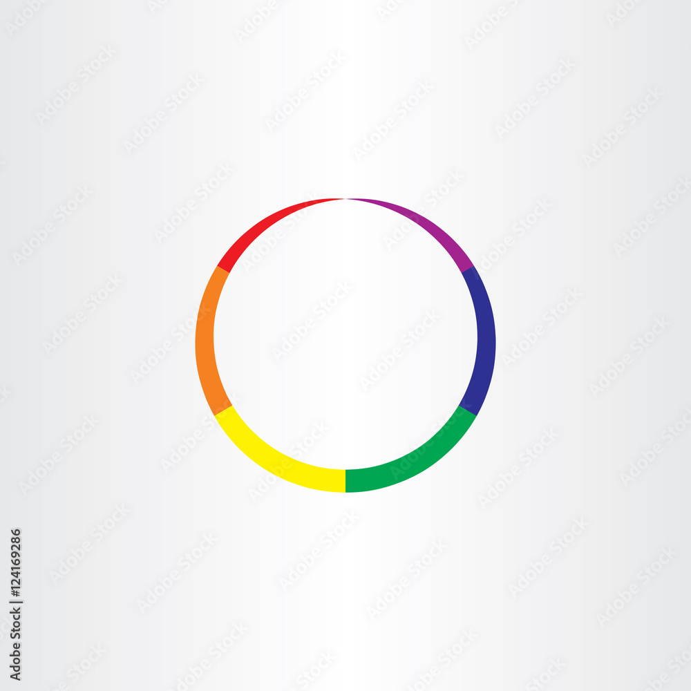 rainbow circle abstract colorful business icon rainbow circle abstract colorful business icon