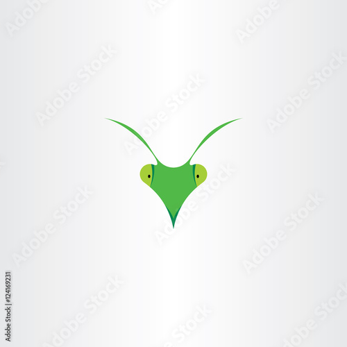 praying mantis icon vector clip art