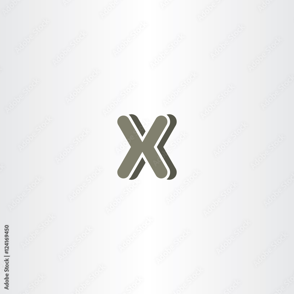 Obraz premium x letter vector logo logotype icon symbol company sign