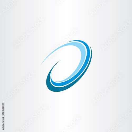 wave water flow design icon logo vector