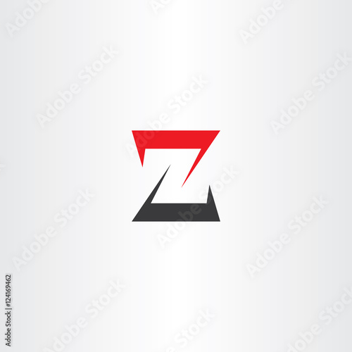 Free Download z letter z black red icon logotype vector sign - GFXLoad