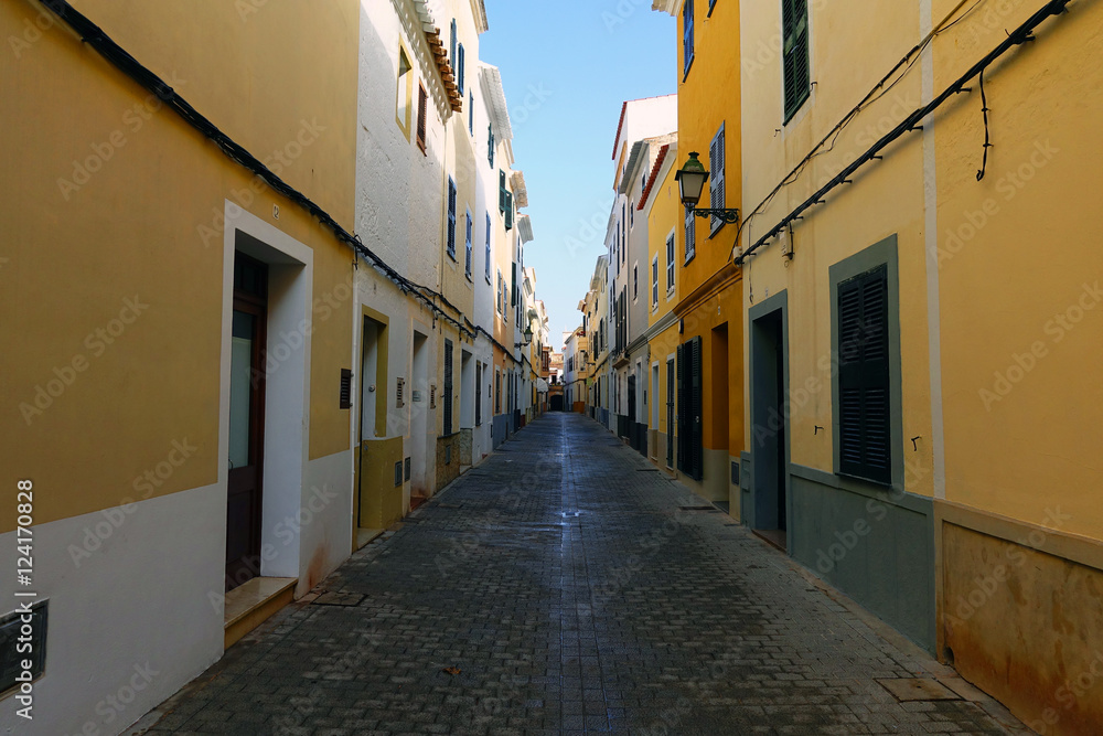 Une rue de Ciutadella sur l'île de Minorque