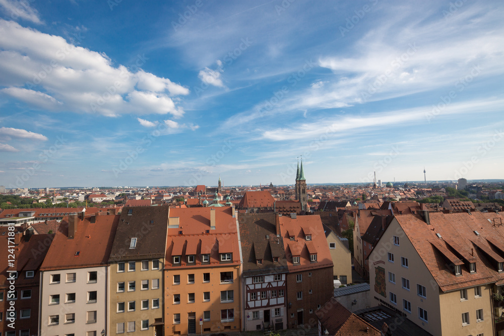 view of red roofs in Munich