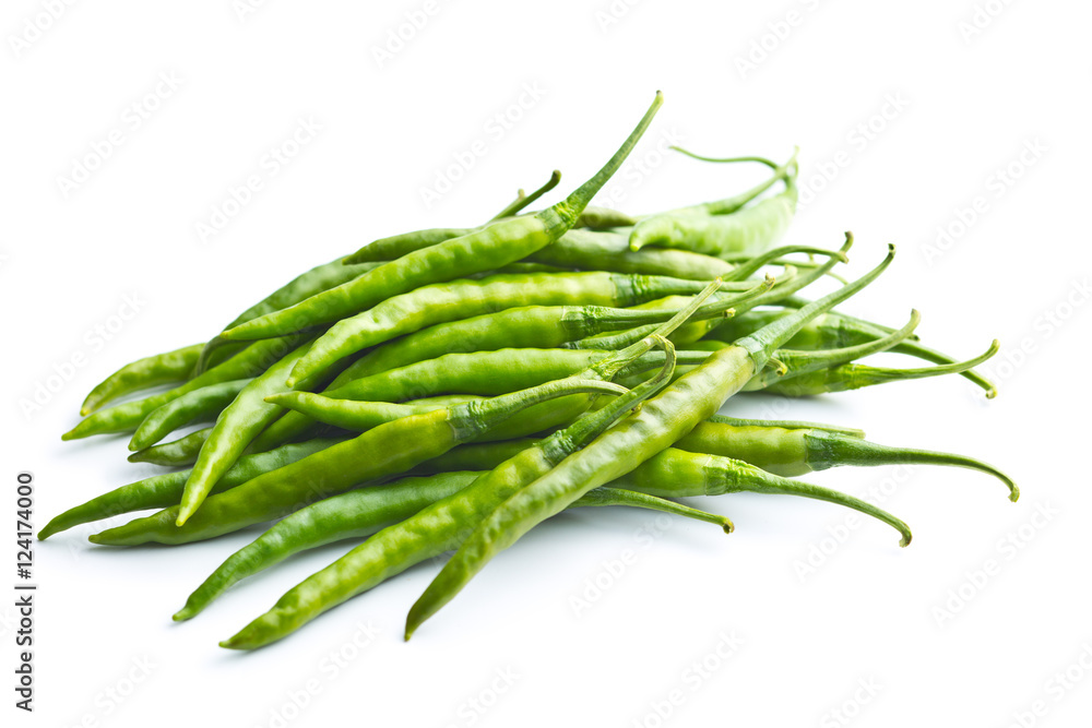 Green chili peppers. Green chili peppers.
