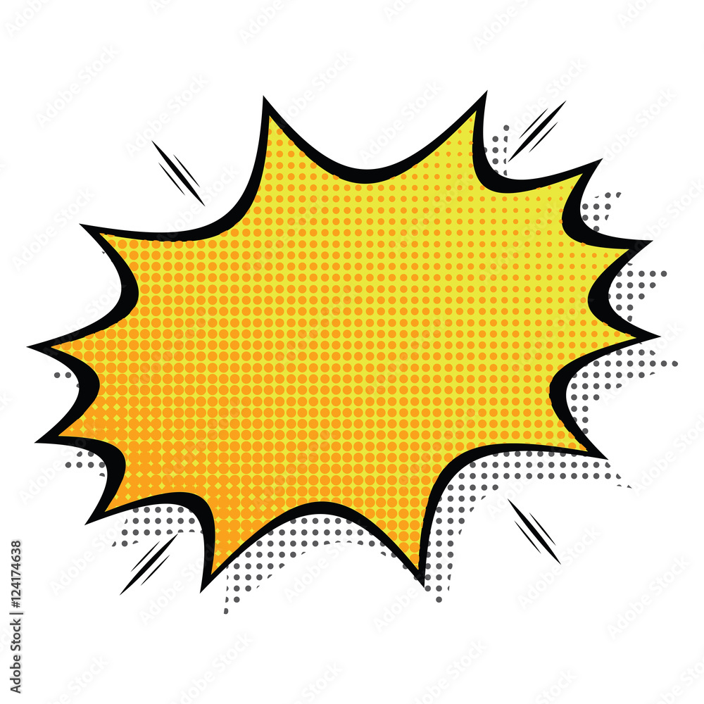 Naklejka premium Isolated comic expression