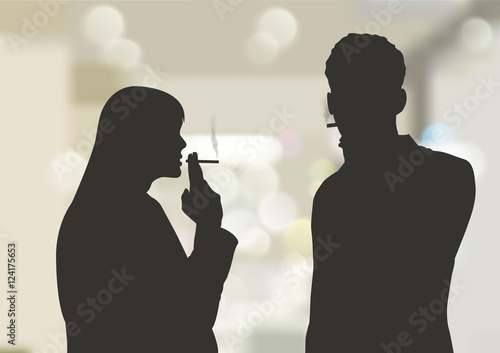 Fumeurs de cigarette
