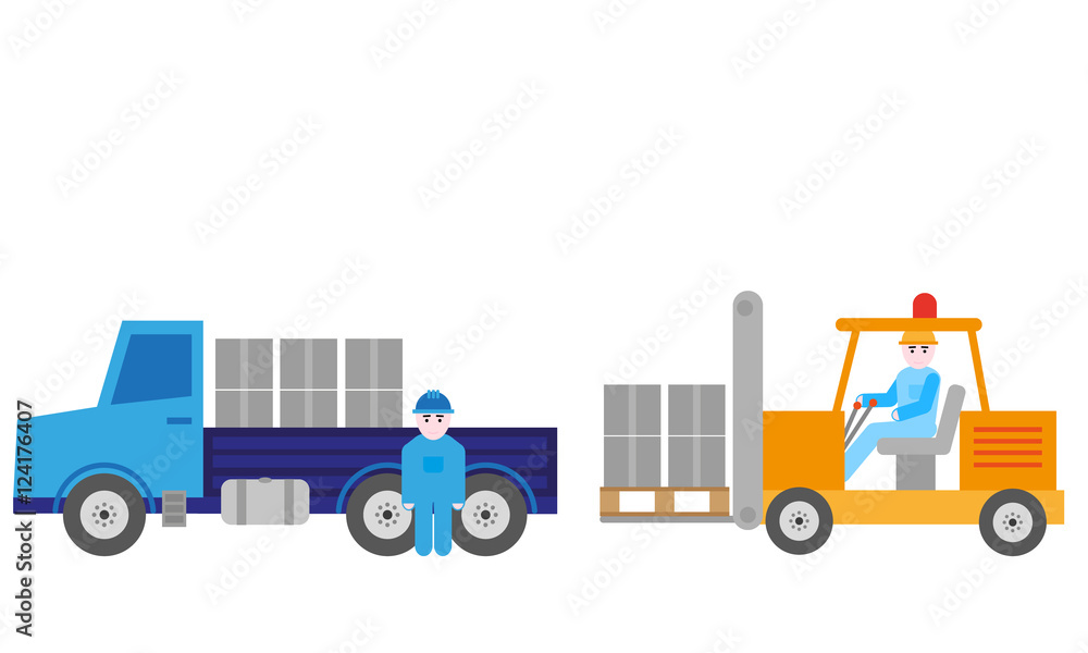 Transportation goods, vector graphic Transportation goods, vector graphic