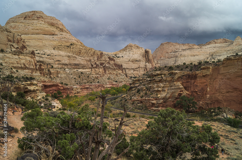 A view of the Capitol Reef National park,Utah.