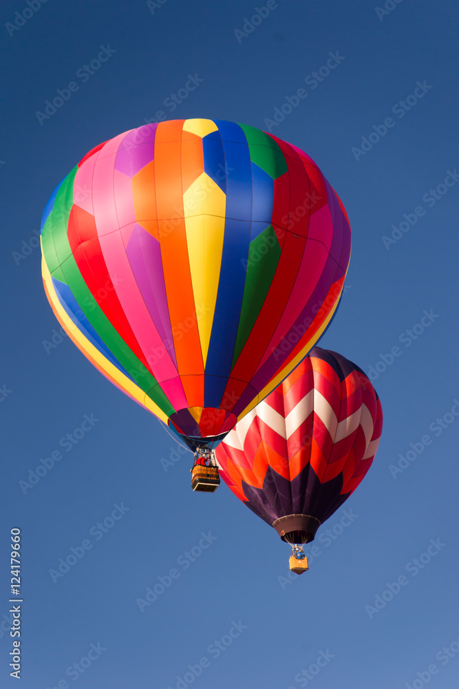 Naklejka premium Hot Air Balloons in the Sky