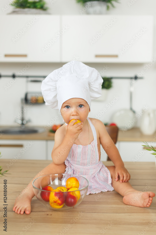 Baby in the cook costume Baby in the cook costume