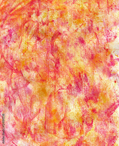 red orange watercolor texture background © Effrosyni 