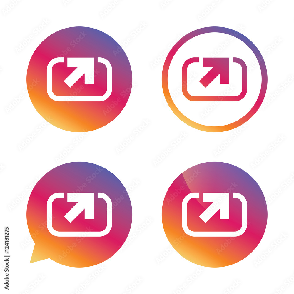 Action sign icon. Share symbol. Action sign icon. Share symbol.