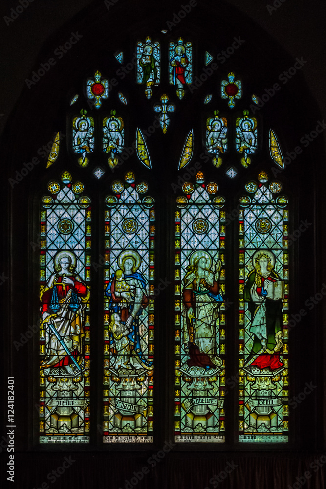 All Saints Church in Langport Stained Glass C