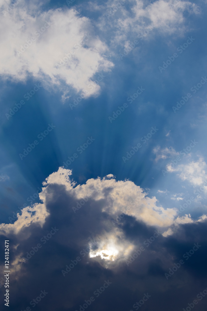 Beautiful Beam of light and the clouds in Guatemala Beautiful Beam of light and the clouds in Guatemala