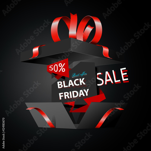 Black friday sale advertising, special offer