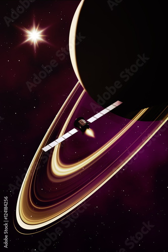 Fototapeta Naklejka Na Ścianę i Meble -  mission to saturn