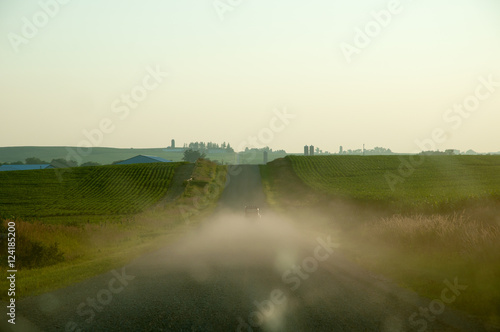 Obraz na plátne 2CV on dirt road, summer