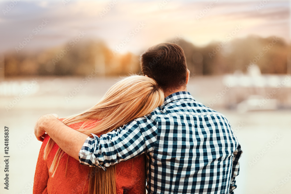 Fototapeta premium Couple enjoying outside