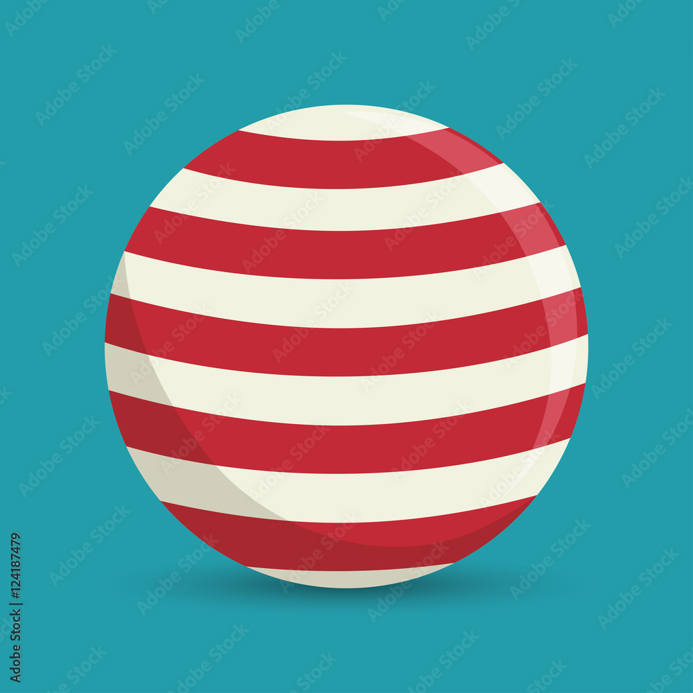 sphere ball red and white circus icon vector illustration eps 10 sphere ball red and white circus icon vector illustration eps 10