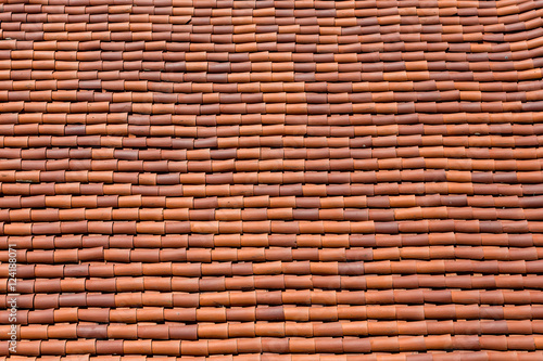 Curved Red Tile Roof
