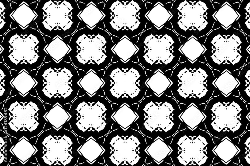 Fototapeta premium Picture with black and white elements. 14 