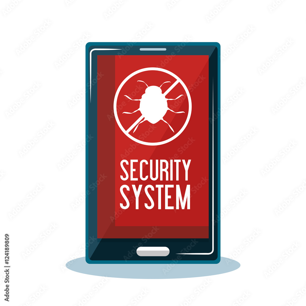 mobile security system protection vector illustration eps 10