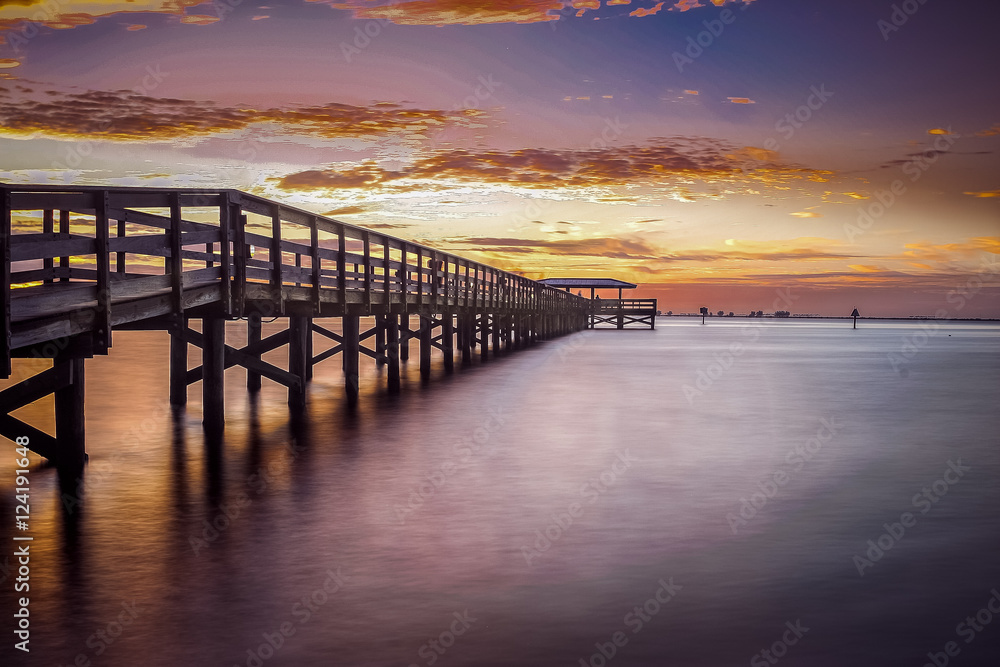 Fototapeta premium Sunrise Safety Harbor