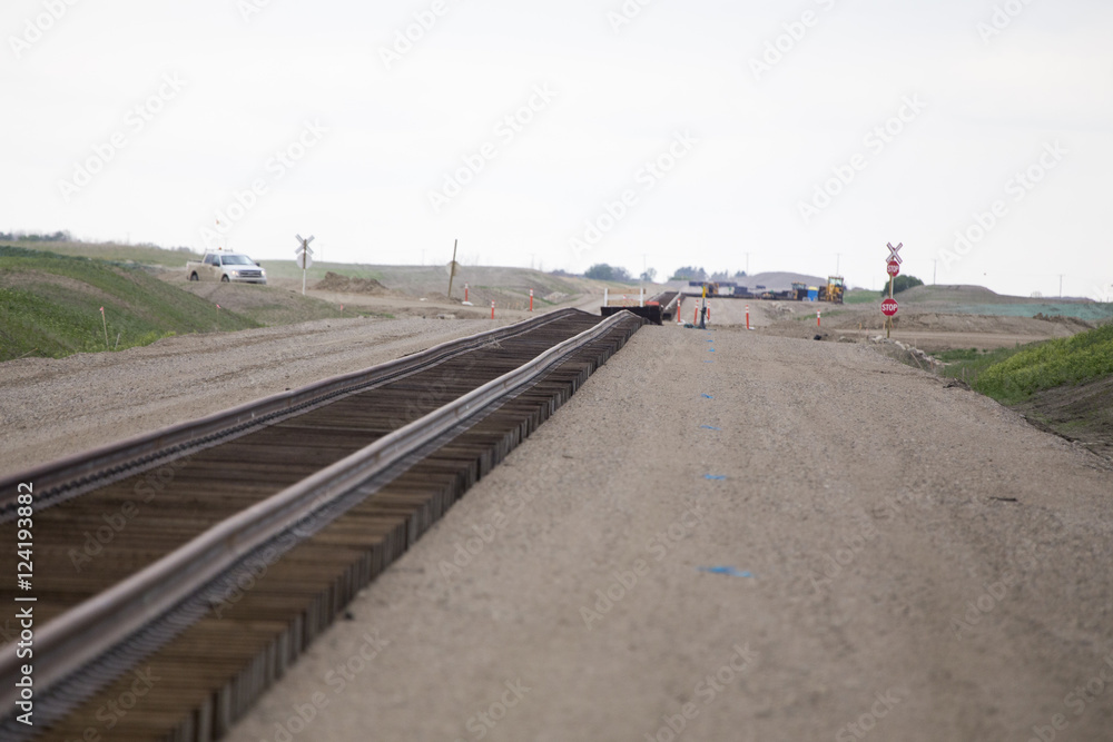 Buildind a railroad Track