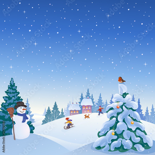Winter outdoors