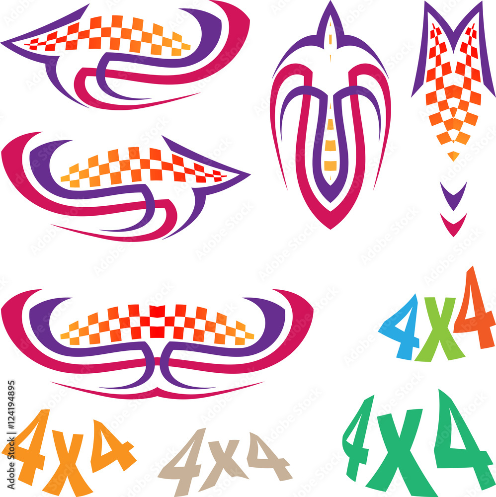 Obraz premium Vehicle Graphics, Stripe : Vinyl Ready