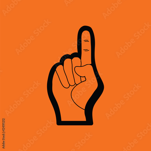 American football foam finger icon