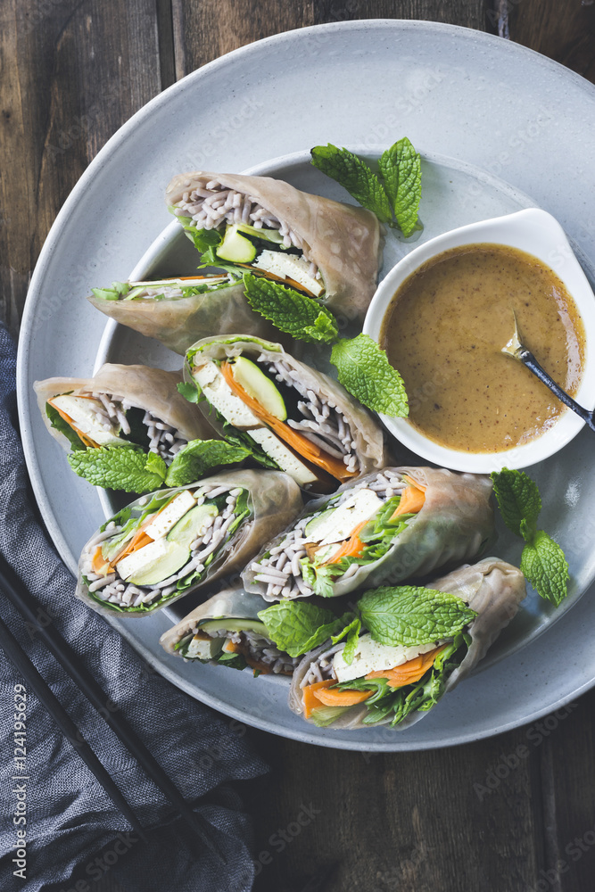 Zucchini summer rolls Zucchini summer rolls