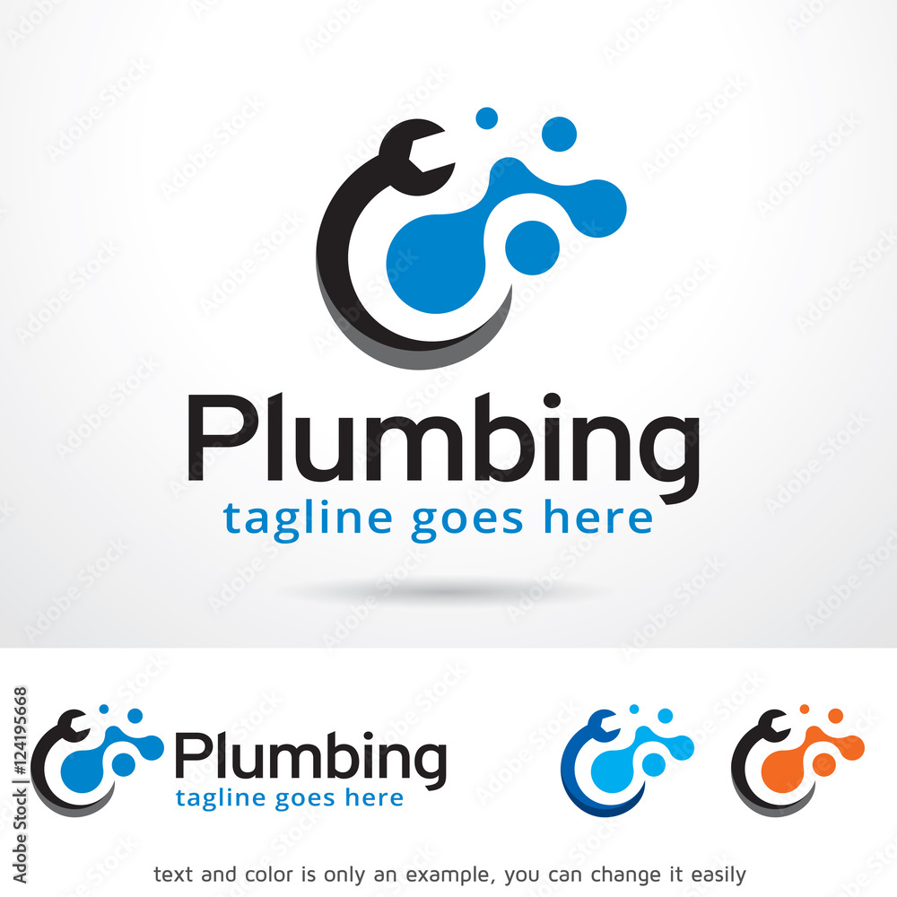 Fototapeta premium Plumbing Logo Template Design Vector
