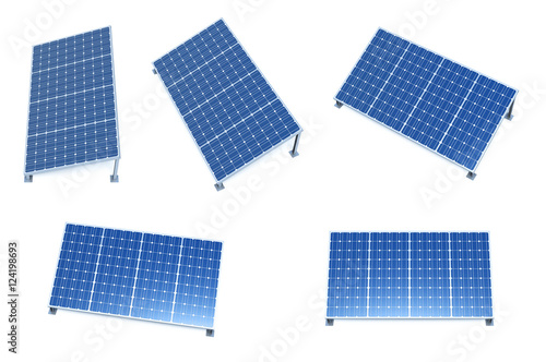 Power plant using renewable solar energy. Solar Panels.