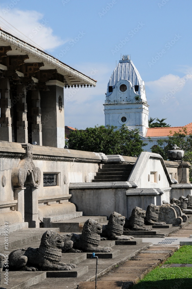 Fototapeta premium Independence hall in Colombo was opened on 4 February 1948 as a symbol of liberation of Sri Lanka from the UK Board.