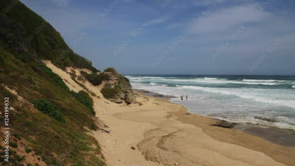 South Africa seascape, people at a beach in Knysna, South Africa. South Africa seascape, people at a beach in Knysna, South Africa.