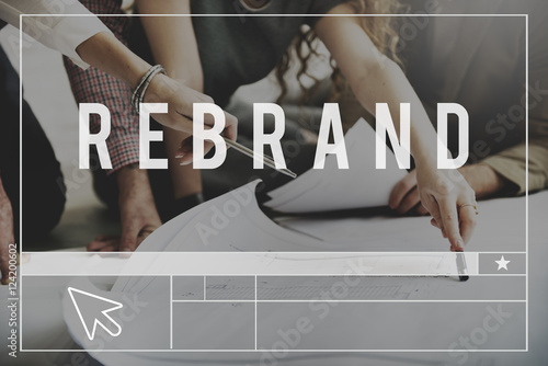 Rebrand Change Identity Branding Style Image Concept photo