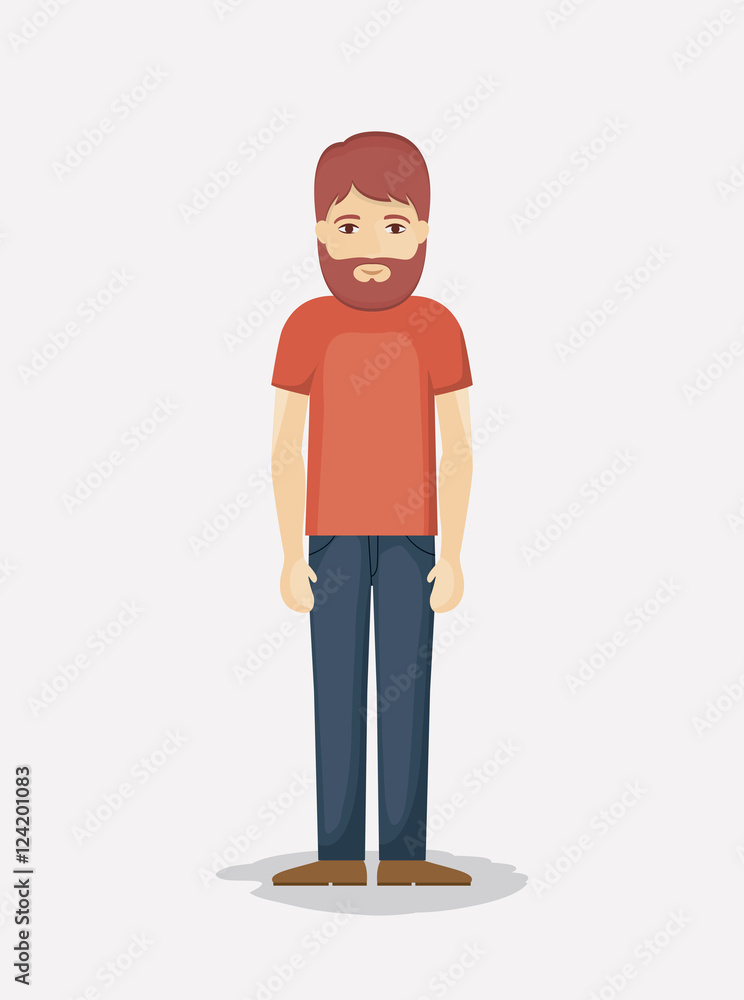 Man cartoon icon. Avatar people person and human theme. Colorful design. Vector illustration Man cartoon icon. Avatar people person and human theme. Colorful design. Vector illustration