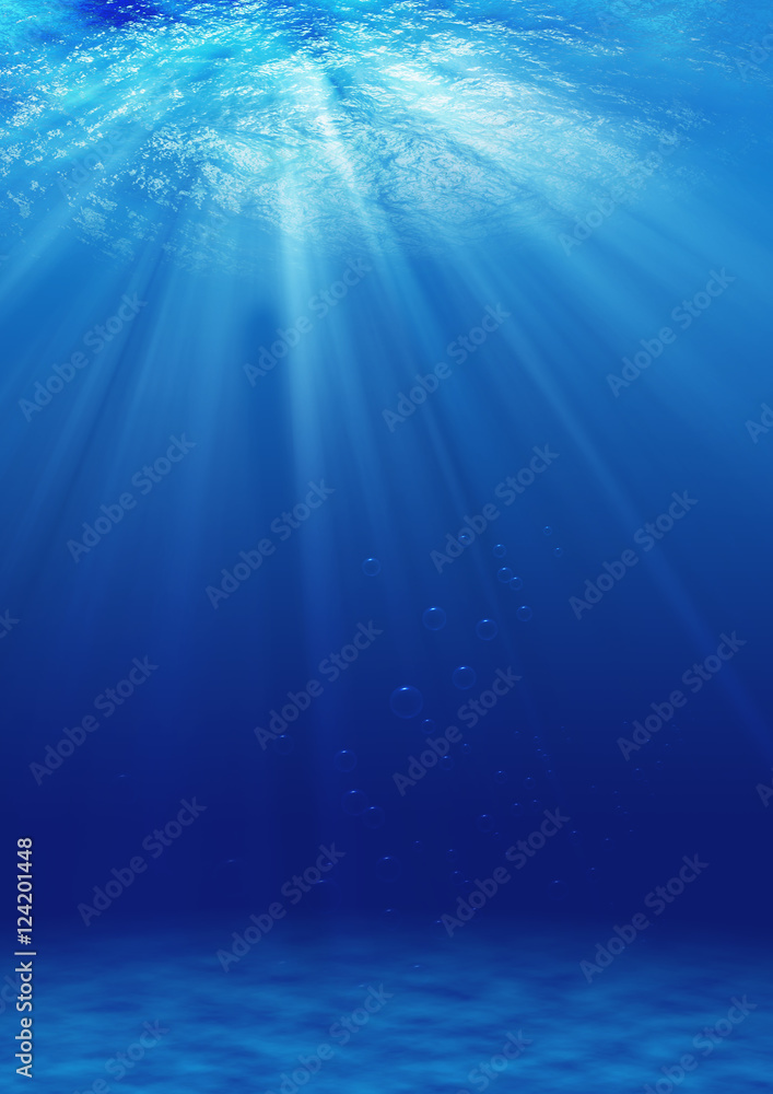 Obraz premium podwodne tło, nad światłem