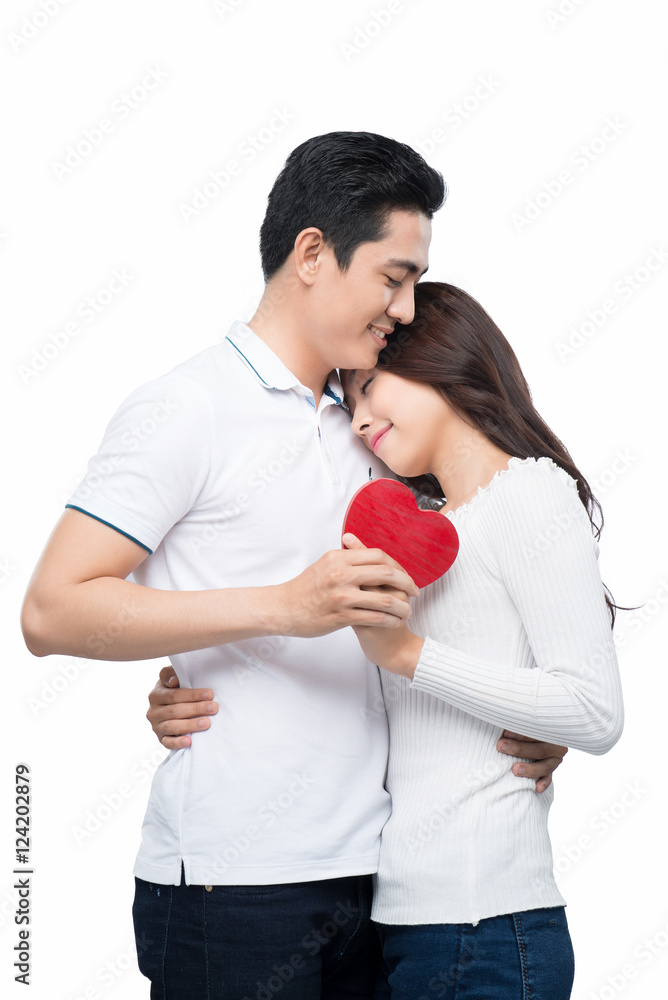 picture of family couple in a sweaters with heart. Beautiful you picture of family couple in a sweaters with heart. Beautiful you