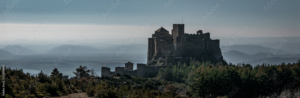 Medieval castle of Loarre in wildness, Aragon