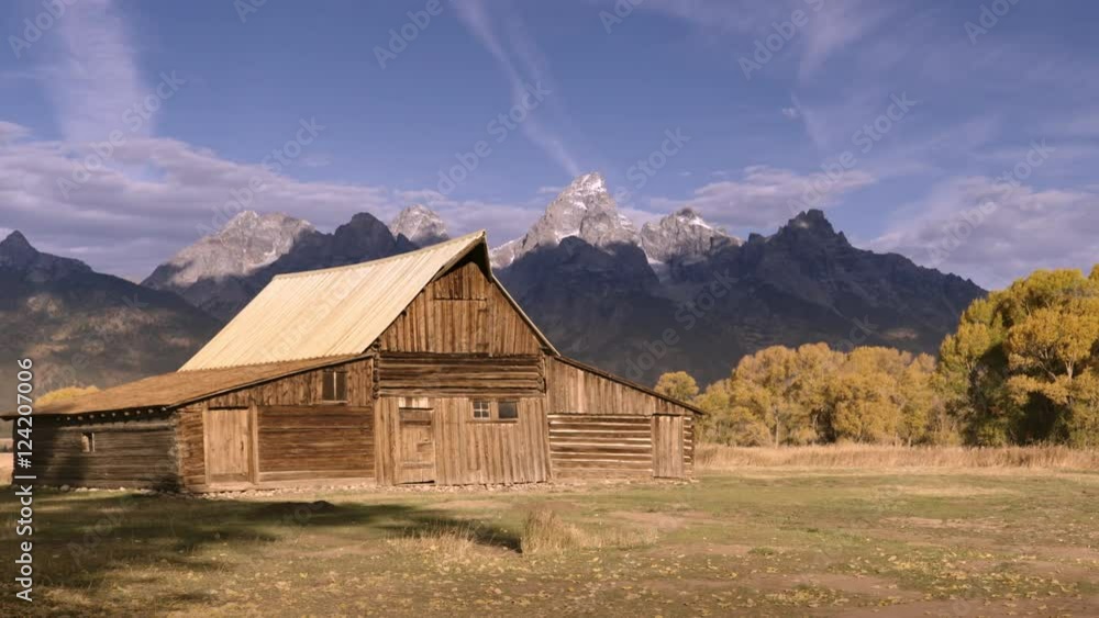 Wide Shot of Moulton Barn at Grand Teton National Park Wide Shot of Moulton Barn at Grand Teton National Park