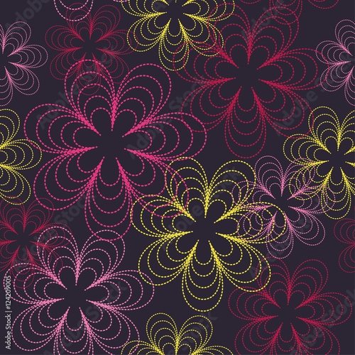 Seamless floral background. Print. Cloth design, wallpaper.