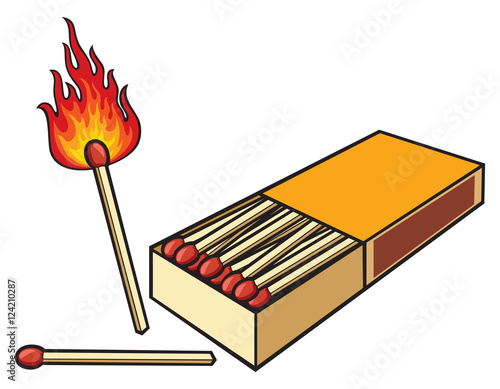 safety matches and matchbox